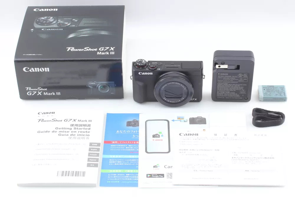 Canon PowerShot G7 X G7X Mark III Black Digital Camera