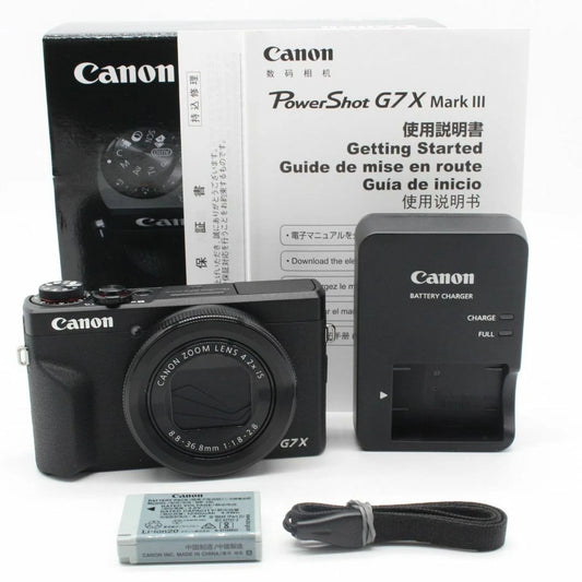 Canon PowerShot G7 X Mark III Digital Camera Black 20.1MP